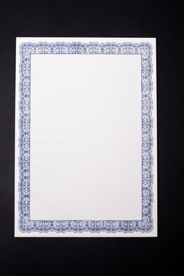 as folhas do papel de pergaminho de 21*29.7cm reagrupam o CE azul da cor/GV habilitado