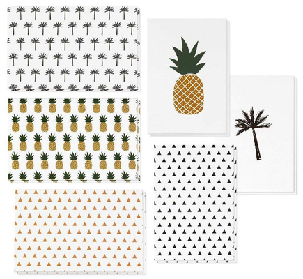 teste padrão do abacaxi/palmeira/triângulo dos cartões do feriado da polegada 4x6 disponível