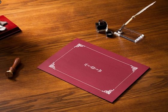 Serviço de carimbo quente de prata do OEM/ODM dos revestimentos do certificado da concessão disponível